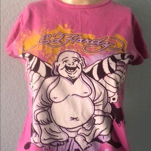 Ed hard pink t shirt med